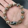 Antique Burmese Pumtek Pyu & Vintage Himalayan Treasure Vase Pattern Agate Bead Bracelet Image 10