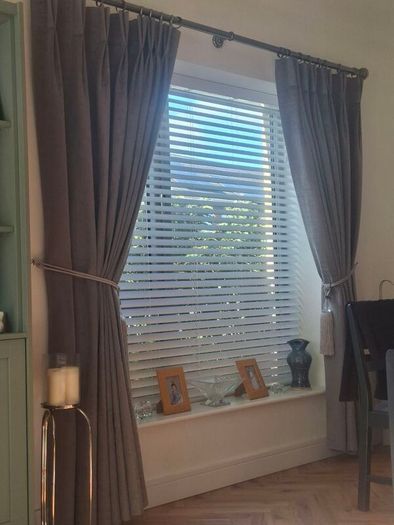 Pair of Custom made franch pleat curtains curtains