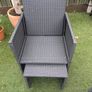 4 Rattan Chairs with Stool (Outdoor) Image 3