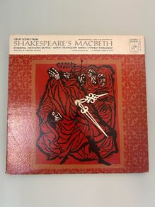 Shakespeare Macbeth 12" clock