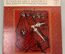 Shakespeare Macbeth 12" clock