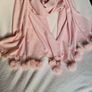 Lovely cashmere wool mix scarf with pompoms Image 5