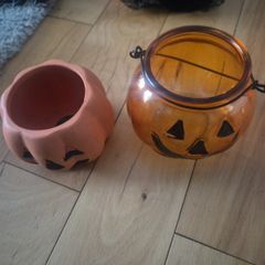 pumpkin candle holders