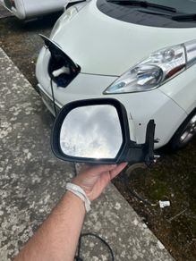 2015 Nissan Leaf Door Wing Mirror Passenger Side White