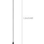 2 Pack Industrial Suspended Ceiling Pendant Light Fixtures Black Metal Vintage Lampshades for Kitchen Island Farmhouse Restaurant Loft Coffee Bar Image 4