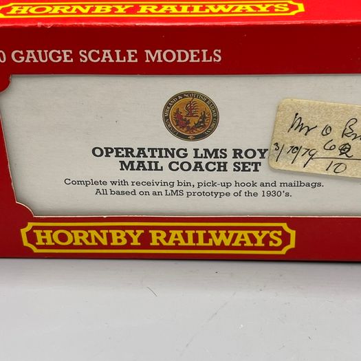 Hornby R413 Operating LMS Royal Mail Coach Set 30250 Boxed - Instructions - Mint