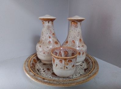 Foster's Pottery Condiment Set
