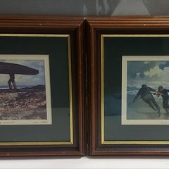 Pair of signed John Skelton prints