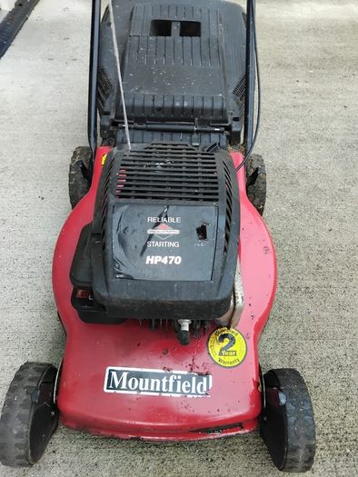 petrol lawnmower
