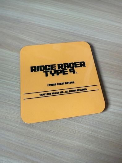 Ridge Racer Type 4 Retro Gaming Coaster