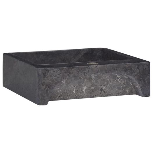 Sink Black 40x40x12 cm Marble