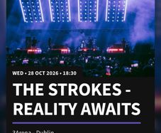 Strokes wedneday night  pre sale seated  tickets -transfer thru ticketmaster