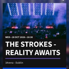 Strokes wedneday night  pre sale seated  tickets -transfer thru ticketmaster