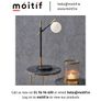 Dalia Table Lamp - White/Black Image 3