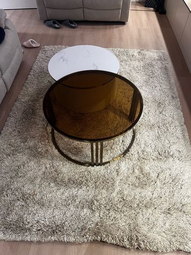 Beige living room carpet