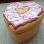 Heart box, Storage, Home decor, Ceramic box.Jewellery storage, Trinket box Image 5