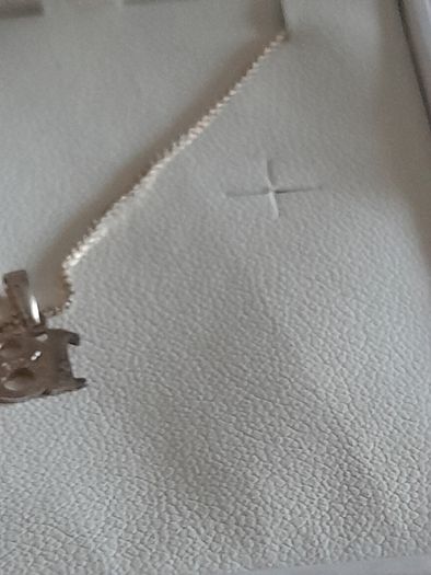 silver chain and pendant