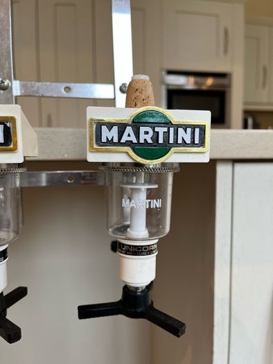 Martini Bar Man Cave Stand Alcohol Liquor Optic Spirit Dispenser