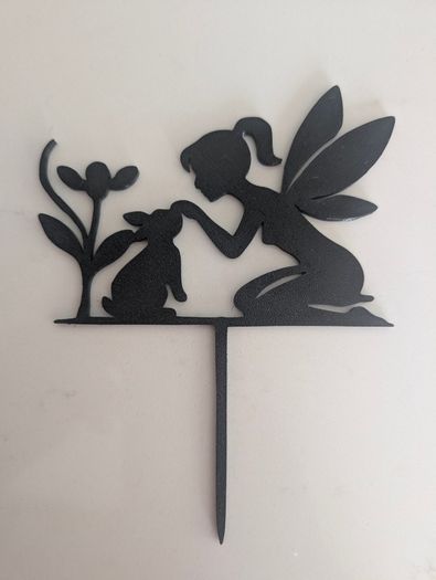 Set of 2 Fairy Garden Stakes - PLA 3D Printed Decor