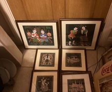 Thai silk paintings collection free postage