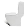 Stand Toilet & Bidet Set White Ceramic Image 5