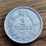 "1947 French 5 Francs Coin - Marianne - Historical French Currency" Image 2
