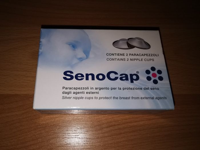 SenoCap silver nipple cups - like new