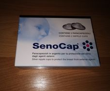 SenoCap silver nipple cups - like new