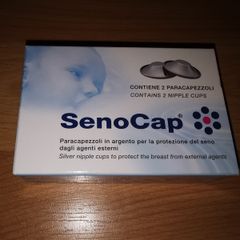 SenoCap silver nipple cups - like new