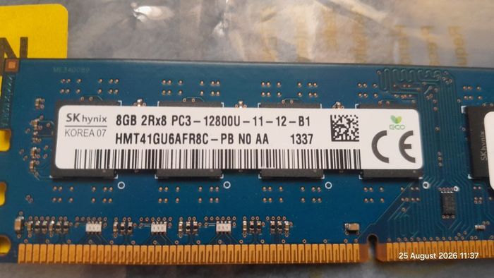 PC Memory RAM DDR3 240 Pin - 8GB stick