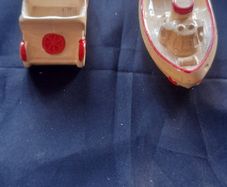2 Beautiful Vintage Castlerock Car and Boat Ornaments, Postage Available, Castlerock is a seaside village Londonderry Northern Ireland,