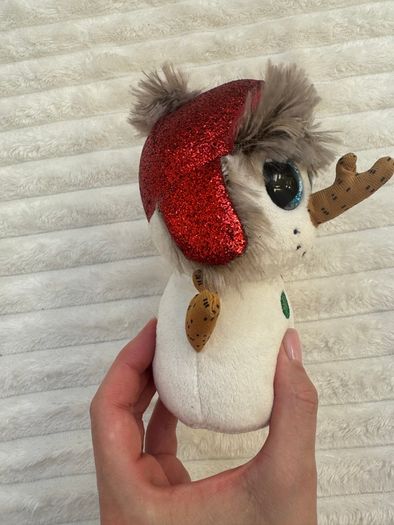 Ty Beanie Boo Buttons the Snowman approx. 6" Plush Dirty Please see photos