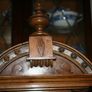 Antique Wood Carved P.H. S. 1800s Mantel Clock (in working order -  the clock doesn't ring) 21,5" x 11" Image 6