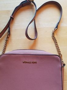 Michael Kors Jet Set Saffiano Leather Crossbody Handbag
