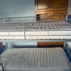 Metal Bunk Bed with 2 Mattresses