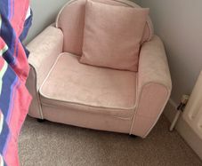 lucy and me toddler armchair pink