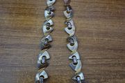 Vintage 50s 60s Gold Tone Avant Garde Link Necklace