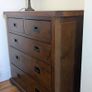 Ez Living Furniture Five Drawer Dark Solid Wood Chest - Aisling Image 5