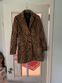 Leopard print coat