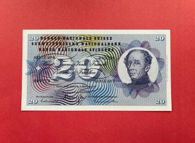 Switzerland. 20 Franken  1970  Pick 46. ( Uncirculated )