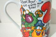 21st PARTY (Global Designs - Hirstwood) - a colourful porcelain mug (excellent unused condition)