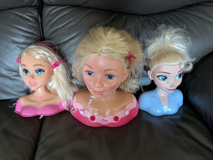 Bundle of 3 Toy Styling Heads