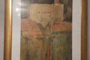 (Move out sell-see my other low priced ads) Framed Art Print "Sacrament" by Joan Cawthorn - Golden Metallic Frame