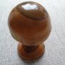 Wood turned toadstool ornament, Yew wood ornament, Home decor,Wooden ornament Image 5