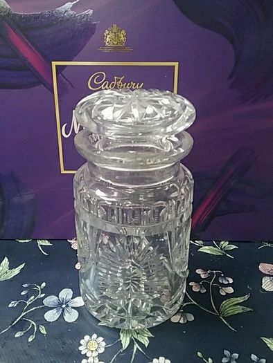 Cut Glass Bonbon Jar