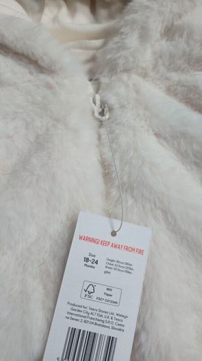 girls f&f fluffy gilet 18-24