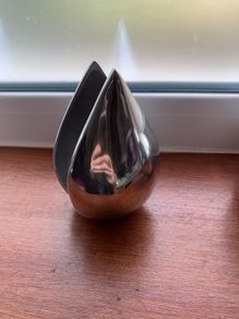 Contemporary pewter napkin holders