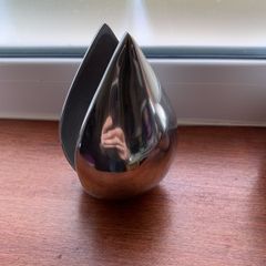 Contemporary pewter napkin holders