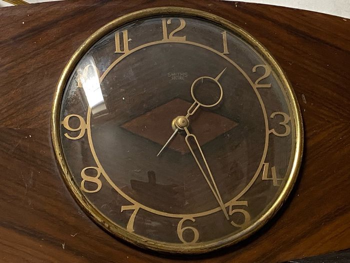 art deco clock Tested & Working
