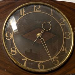 art deco clock Tested & Working
